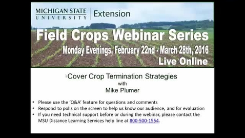 Thumbnail for Cover Crop Termination Strategies