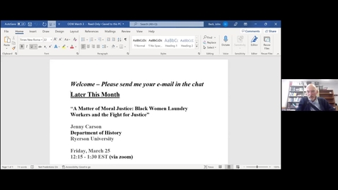 Thumbnail for ODWODL - Andrea Ringer 03/03/2022