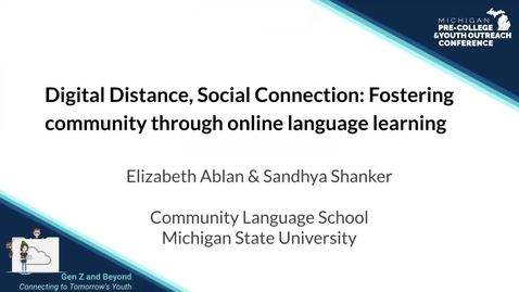 Thumbnail for MSU Digital Distance, Social Connection