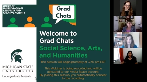 Thumbnail for Grad Chats in the Social Sciences, Arts, and Humanities 