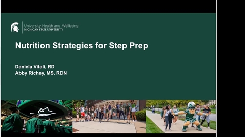 Thumbnail for Food for Thought: Nutrition Strategies for Step Prep - CHM/UHW Nutrition Service