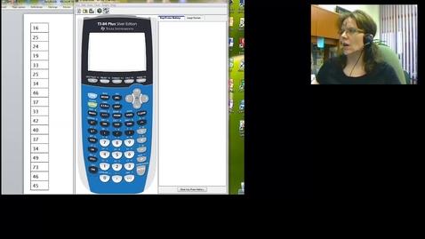 Thumbnail for STT 200 Calculating summary statistics using a TI-84 calculator