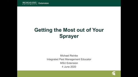 Thumbnail for Getting the most out of your sprayer
