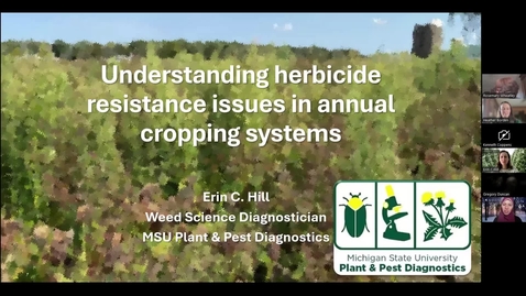 Thumbnail for 2026 Mar 2_Erin Hill_Understanding Herbicide Resistance Issues in Annual Cropping Systems