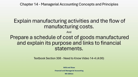 Thumbnail for ACC 202 - CH 14 - Concept 3 and Procedure 2