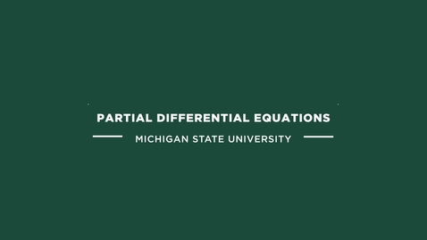 Thumbnail for ME 800 Partial Differential Equations