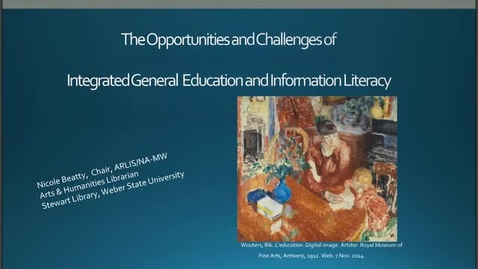 Thumbnail for The Opportunities and Challenges of Integrated General Education and Information Literacy