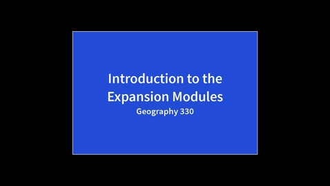 Thumbnail for Expansion module Intro.mp4