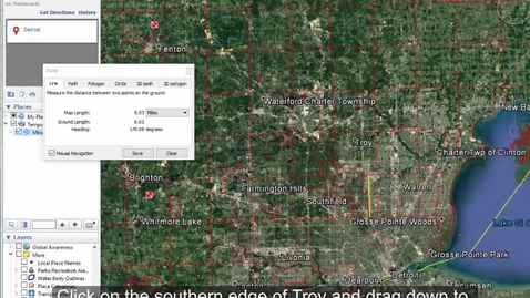 Thumbnail for Two tools: define boundaries and measure distances