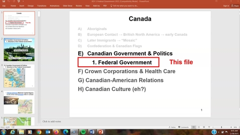 Thumbnail for GEO331: 1-Federal gov-Part 1