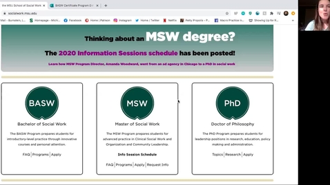 Thumbnail for Prof Development Tips: School of Social Work Website