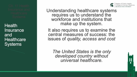 Thumbnail for PH101 Health Insurance and Healthcare System