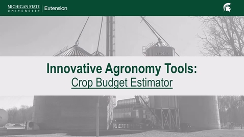 Thumbnail for Innovative Agronomy Tools: Crop Budget Estimator