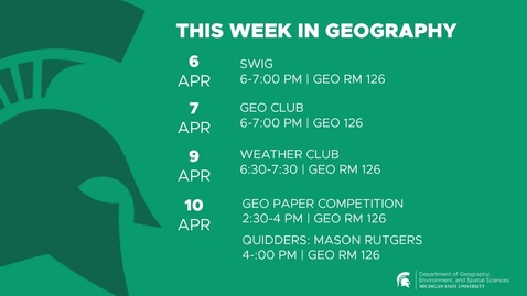 Thumbnail for MSU-GEO Weekly Update