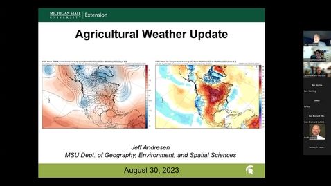 Thumbnail for Agricultural Weather Outlook for August 30, 2023