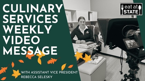 Thumbnail for Culinary Services Weekly Email Message 11.14.25