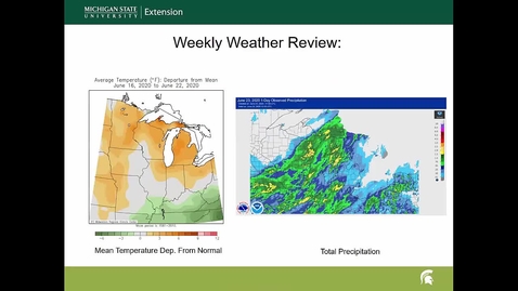 Thumbnail for Agricultural weather forecast for June 24, 2020