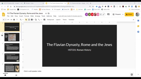 Thumbnail for Lecture 11.1 The Flavian Dynasty, Rome &amp; the Jews