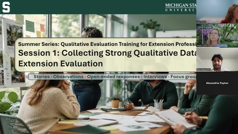 Thumbnail for Session 1 2026 Summer Series Qualitative Data Collection