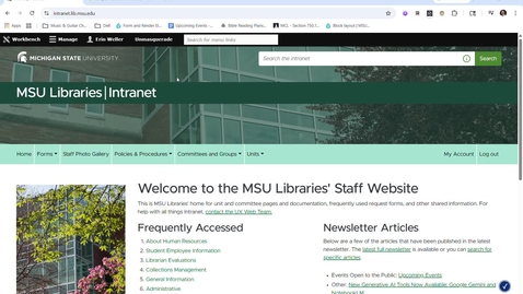 Thumbnail for Library Staff Information Update Training