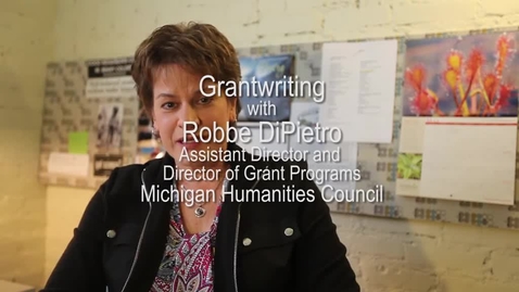 Thumbnail for Grantwriting with Robbe DiPietro - Michigan Humanities Council