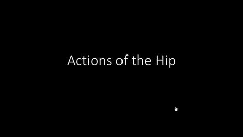 Thumbnail for Actions of the Hip Rerecorded