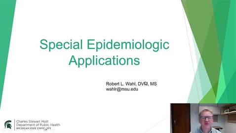 Thumbnail for PH 803 Module 14 Special Epidemiologic Applications