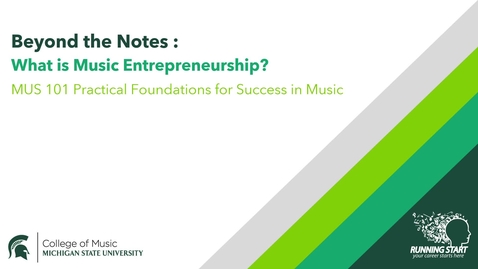 Thumbnail for What is Music Entrepreneurship Lecture