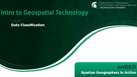 Thumbnail for onGEO-IGT: VIDEO: Data Classification