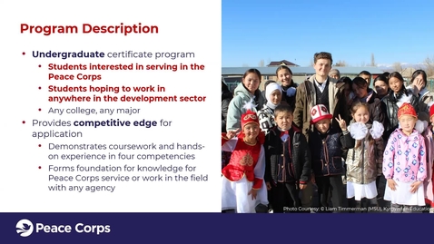 Thumbnail for Peace Corps Prep Program Introduction