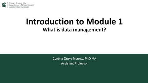 Thumbnail for PH 826 Module 1 Intro