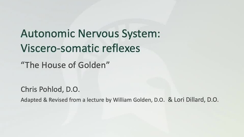 Thumbnail for ANTR510 Introduction to the Autonomic Nervous System - Sympathetic