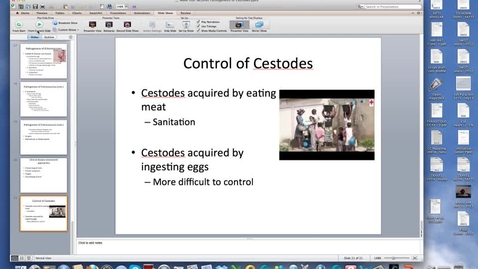 Thumbnail for WEEK-FOUR-PATHOGENESIS-OF-CESTODES-HM-881