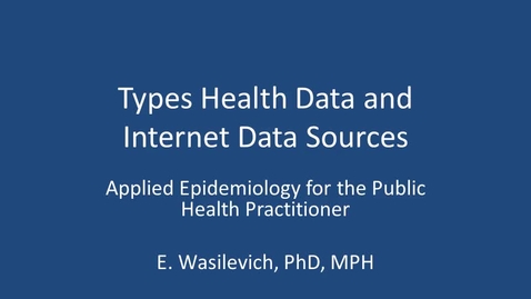 Thumbnail for HealthDataAndSources_S2013