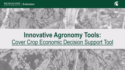 Thumbnail for Innovative Agronomy Tools: Cover Crops Economic Decision Tool