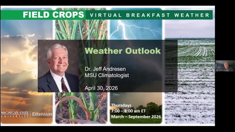 Thumbnail for Agricultural Weather Outlook for April 30, 2026