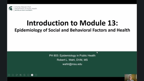 Thumbnail for PH 803 Module 13 Introduction