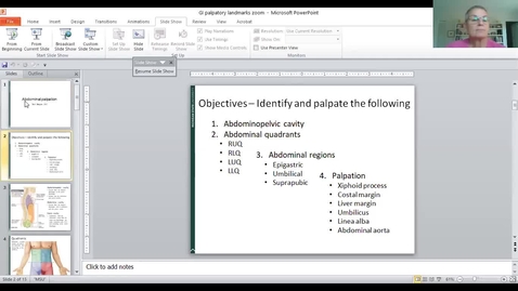 Thumbnail for ANTR510 Abdominal Palpation
