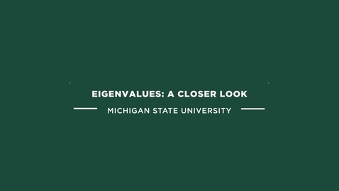 Thumbnail for ME 800 Eigenvalues: a closer look
