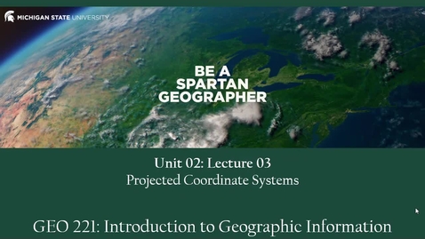 Thumbnail for Planar Coordinate Systems