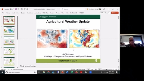 Thumbnail for Agricultural Weather Update - September 5, 2023