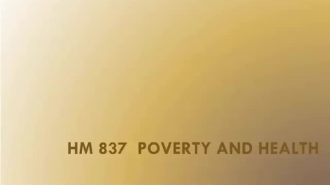 Thumbnail for 12.1 Children, Poverty and Health