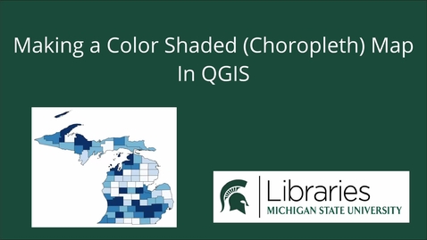 Thumbnail for Choropleth Mapping in QGIS