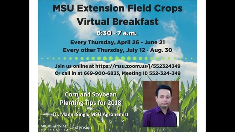 Thumbnail for Virtual Breakfast 5/3/18: Manni Singh, Planting Strategies