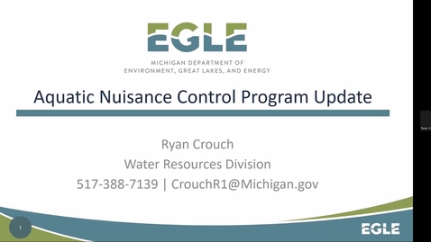 Thumbnail for EGLE Aquatic Nuisance Control Program Update