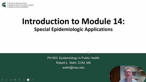Thumbnail for PH 803 Module 14 Introduction