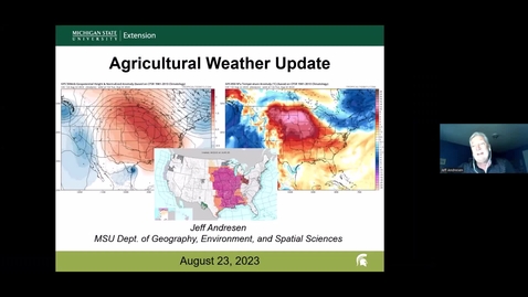 Thumbnail for Agricultural Weather Update - August 23, 2023