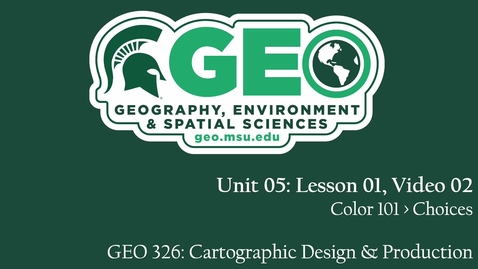 Thumbnail for GEO 326, Video Lecture: Unit 05, Lesson 01, Video 02