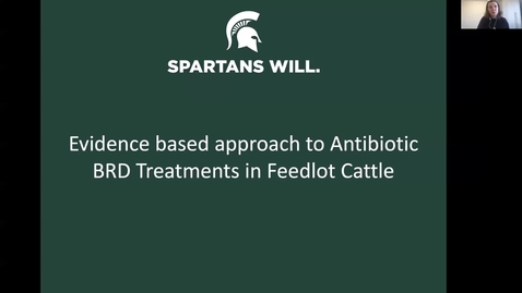 Thumbnail for LCS CE-Evidence-based approaches to antibiotic BRD treatment in feedlot cattle - Dr. O'Connor