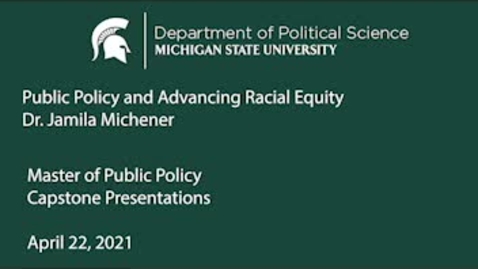 Thumbnail for Public Policy and Advancing Racial Equity